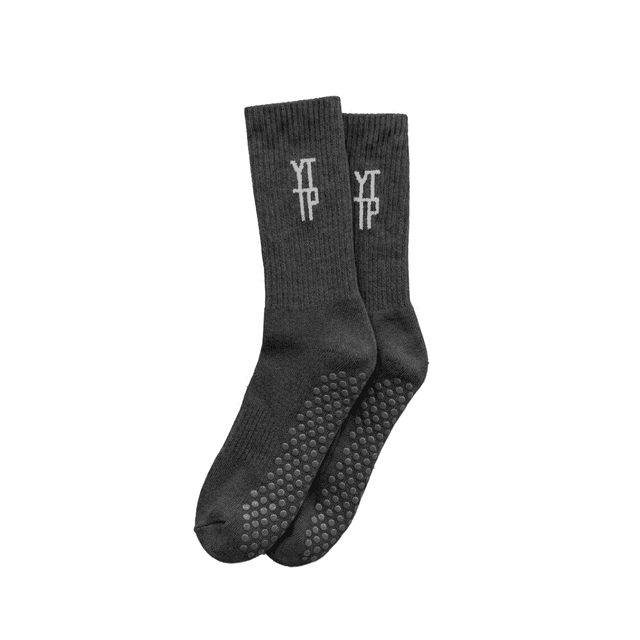 YTTP Anthrazit Pilates Grip Socks