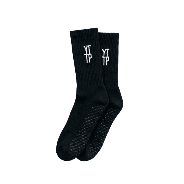YTTP Black Pilates Grip Socks