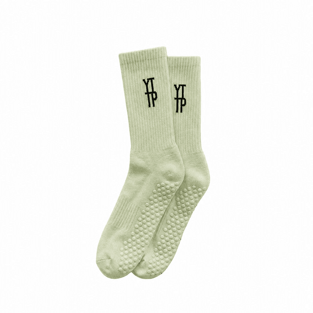 YTTP Eucalyptus Pilates Grip Socks